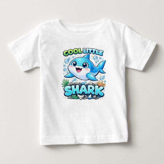 Cool T-shirt met haai voor jongens (Voorkant)