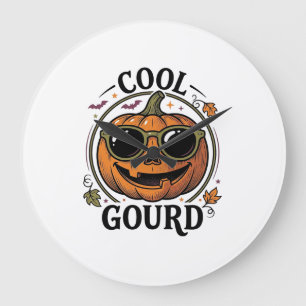 Cool T-shirt met pompoen Vintage gegraveerde Hallo Grote Klok