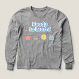 Cool T-shirt voor terug naar school in het zwart