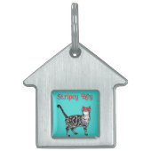 Cool Tabby Cat You Are One Cool Cat Huisdieren Naamplaatje (Voorkant)