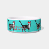 Cool Tabby Cat You Are One Cool Cat Kattenbak Voerbakje (Links)