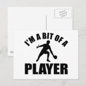 Cool Table tennis-ontwerp Briefkaart (Voorkant / Achterkant)