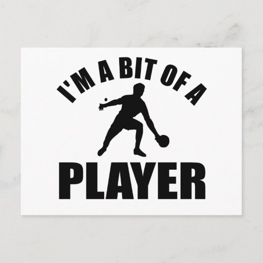 Cool Table tennis-ontwerp Briefkaart (Voorkant)