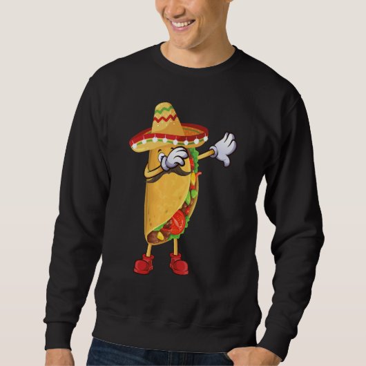 Cool Taco For Men Women Cinco De Mayo Fiesta Mexic Trui (Voorkant)