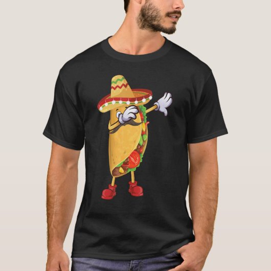 Cool Taco voor mannen Cinco de Mayo Fiesta Mexico T-shirt (Voorkant)