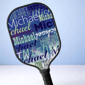 Cool Tafeltennis Spelers Naam Blue Pickleball Paddle