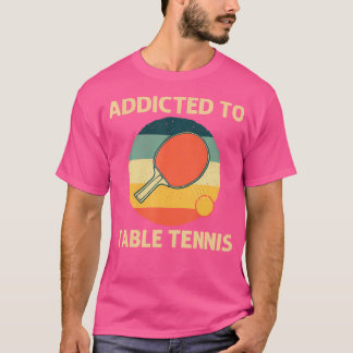 Cool Tafeltennis Voor Mannen Vrouwen Bal Paddle Pi T-shirt