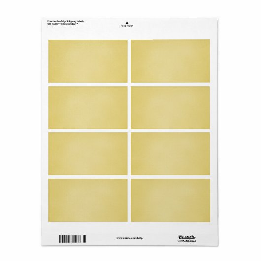 Cool Tan Grainy look Etiket (Full Sheet)