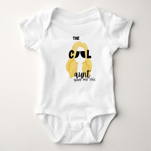 Cool Tante Blonde Baby Bodysuit (Voorkant)