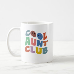 Cool tante Club Funny Smile Colorful Cool Tunt Clu Koffiemok
