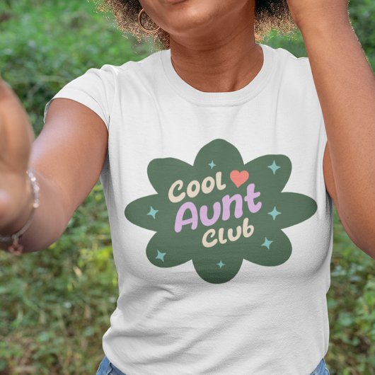 Cool Tante Club Retro Vibes Gift voor Tante Tri-Blend Shirt