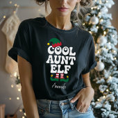 Cool Tante Elf Grappige Elf Matching Kerstcadeau T-shirt