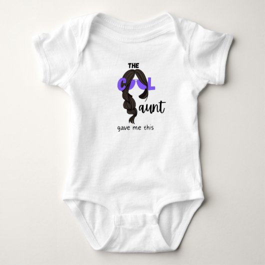 Cool tante gaf me dit Baby bodysuit (Voorkant)
