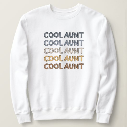 Cool tante Modern Cute Gifts voor tante Trui (Design voorkant)