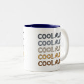 Cool tante Modern Cute Gifts voor tante Tweekleurige Koffiemok (Voorkant rechts)