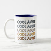 Cool tante Modern Cute Gifts voor tante Tweekleurige Koffiemok (Links)