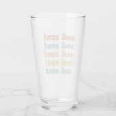 Cool tante Modern Retro Cute Gifts voor tante Glas (Achterkant)