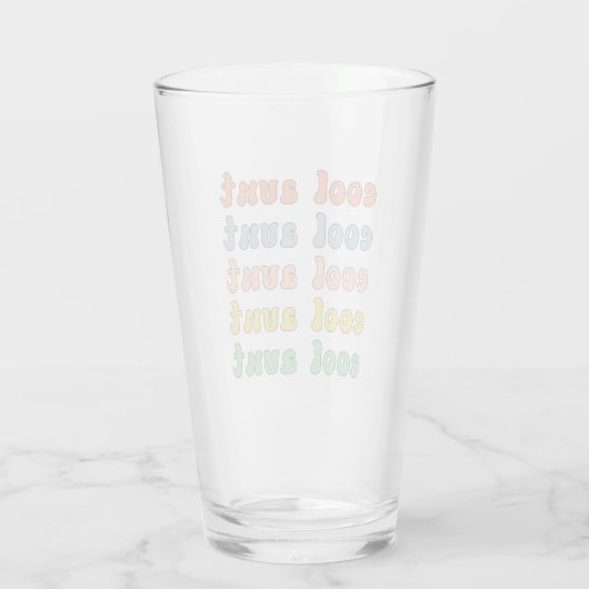 Cool tante Modern Retro Cute Gifts voor tante Glas (Achterkant)