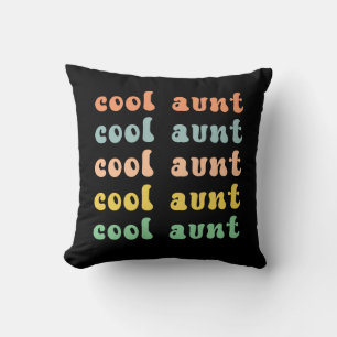 Cool tante Modern Retro Cute Gifts voor tante Kussen