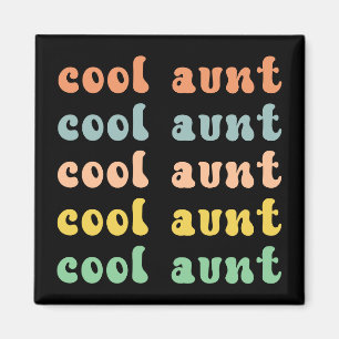 Cool tante Modern Retro Cute Gifts voor tante Magneet