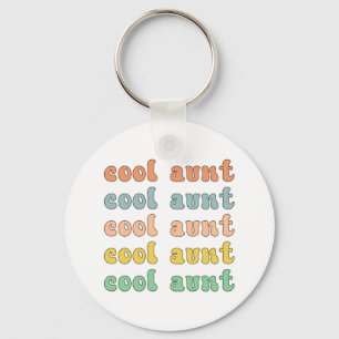 Cool tante Modern Retro Cute Gifts voor tante Sleutelhanger