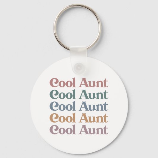 Cool tante Retro Cute Gifts voor tante Sleutelhanger (Voorkant)