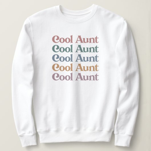 Cool tante Retro Cute Gifts voor tante Trui (Design voorkant)