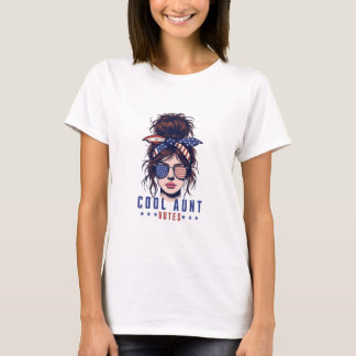 Cool Tante stemt rommelig haar Lady Election T-shirt