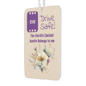 Cool tante voeg foto drive veilige floral paarse luchtverfrisser (Links)