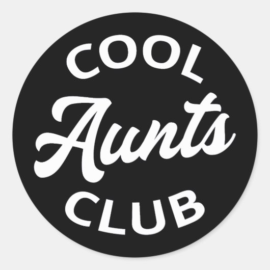Cool Tants Club I Ronde Sticker (Voorkant)