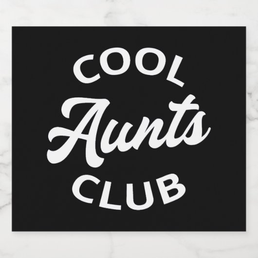 Cool Tants Club I Sparkling Wijnetiket (Enkel label)