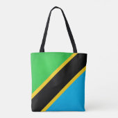 Cool Tanzania Flag Mode Tote Bag (Achterkant)
