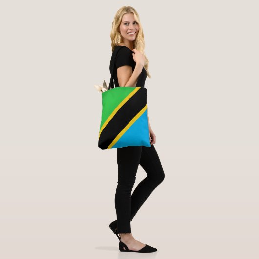 Cool Tanzania Flag Mode Tote Bag (Op model)