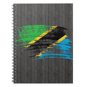 Cool Tanzania vlagontwerp Notitieboek