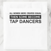 Cool Tap Dancing design Rechthoekige Sticker (Tas)