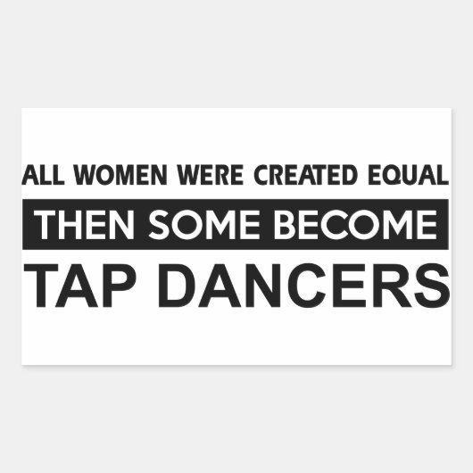 Cool Tap Dancing design Rechthoekige Sticker (Voorkant)