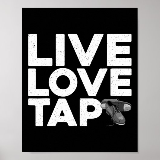 Cool Tap Dancing Design voor Mannen Vrouwen Kinder Poster (Voorkant)