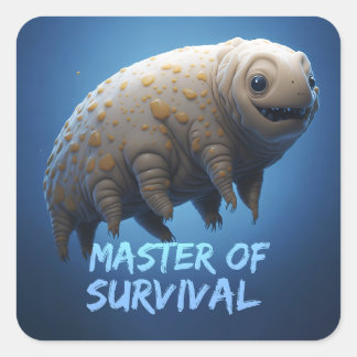 Cool Tardigrade water beer T-shirt Vierkante Sticker