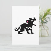 Cool Tasmanian DEVIL - Bedreigde dieren grafiek Feestdagenkaart (Staand voorkant)