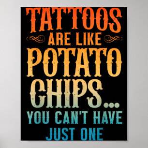 Cool Tattoo-artiest Kunst voor mannen Vrouwen Tatt Poster
