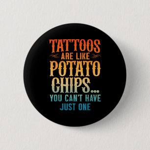 Cool Tattoo Artist Kunst voor mannen vrouwen Tatto Ronde Button 5,7 Cm
