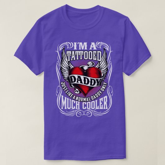 Cool Tattooed papa T-shirt (Design voorkant)