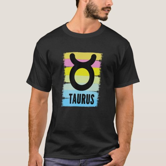 Cool Taurus Symbol Astrology Tarot Horoscopes Birt T-shirt (Voorkant)