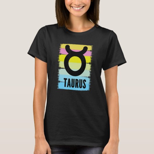Cool Taurus Symbol Astrology Tarot Horoscopes Birt T-shirt (Voorkant)