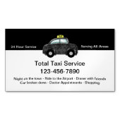Cool Taxi Luchthaven Vervoer Magnetisch Visitekaartje (Voorkant)