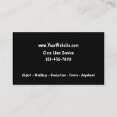 Cool Taxi-Visitekaartjes Visitekaartje (Achterkant)