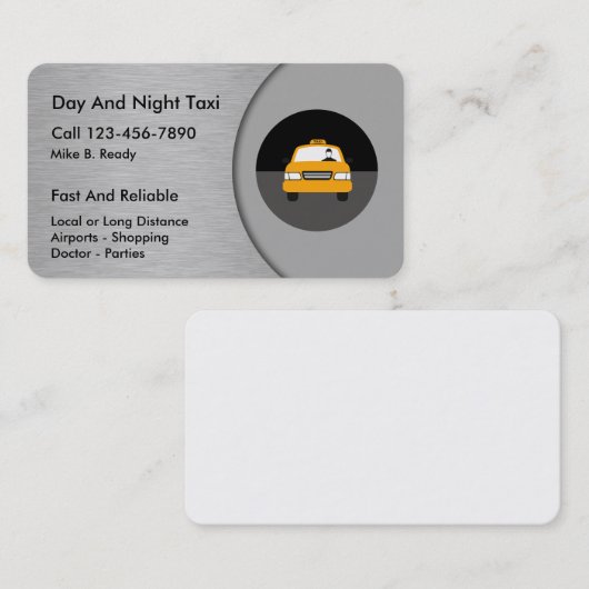 Cool Taxi-Visitekaartjes Visitekaartje (Voorkant / Achterkant)
