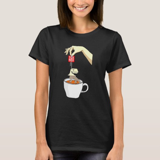 Cool Tea Addict Tea Rex T-shirt (Voorkant)