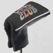 Cool Teacher Club Retro Groovy Terug naar school Golfheadcover (3/4 voorkant)
