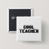 Cool Teacher - Gepersonaliseerd Vierkante Button 5,1 Cm (Voorkant /achterkant)